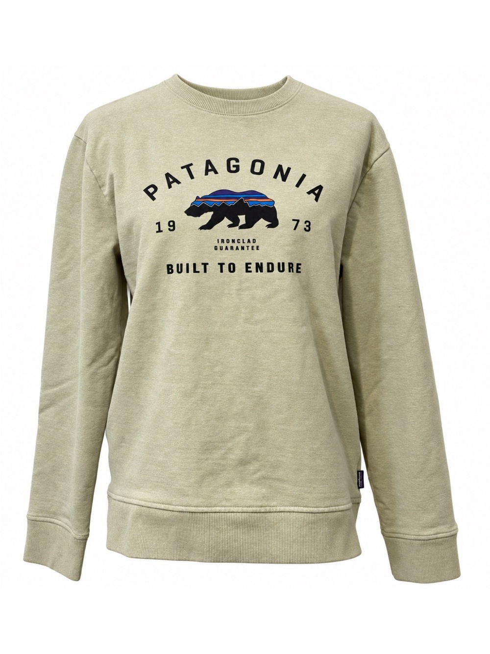 Patagonia Sweatshirt Mens Medium Fitz Roy Bear Uprisal Crewneck Beige